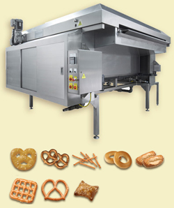 Обварочная/ошпарочная машина для производства крекера | Reading Bakery Systems (США)